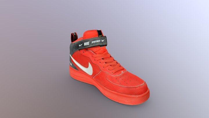 Nike Air Red 3D Model