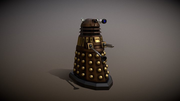 Bronze New Series Dalek - Rigged