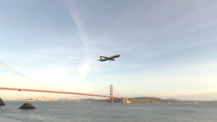 Plane + interior 3D Model