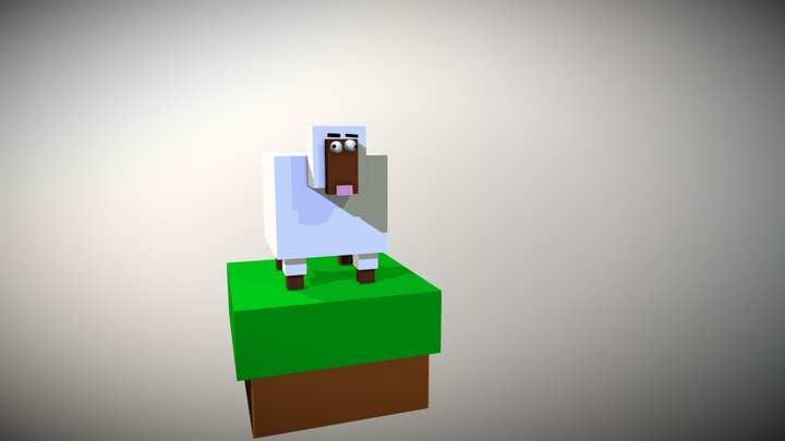 Sheep in a blender 3D Model