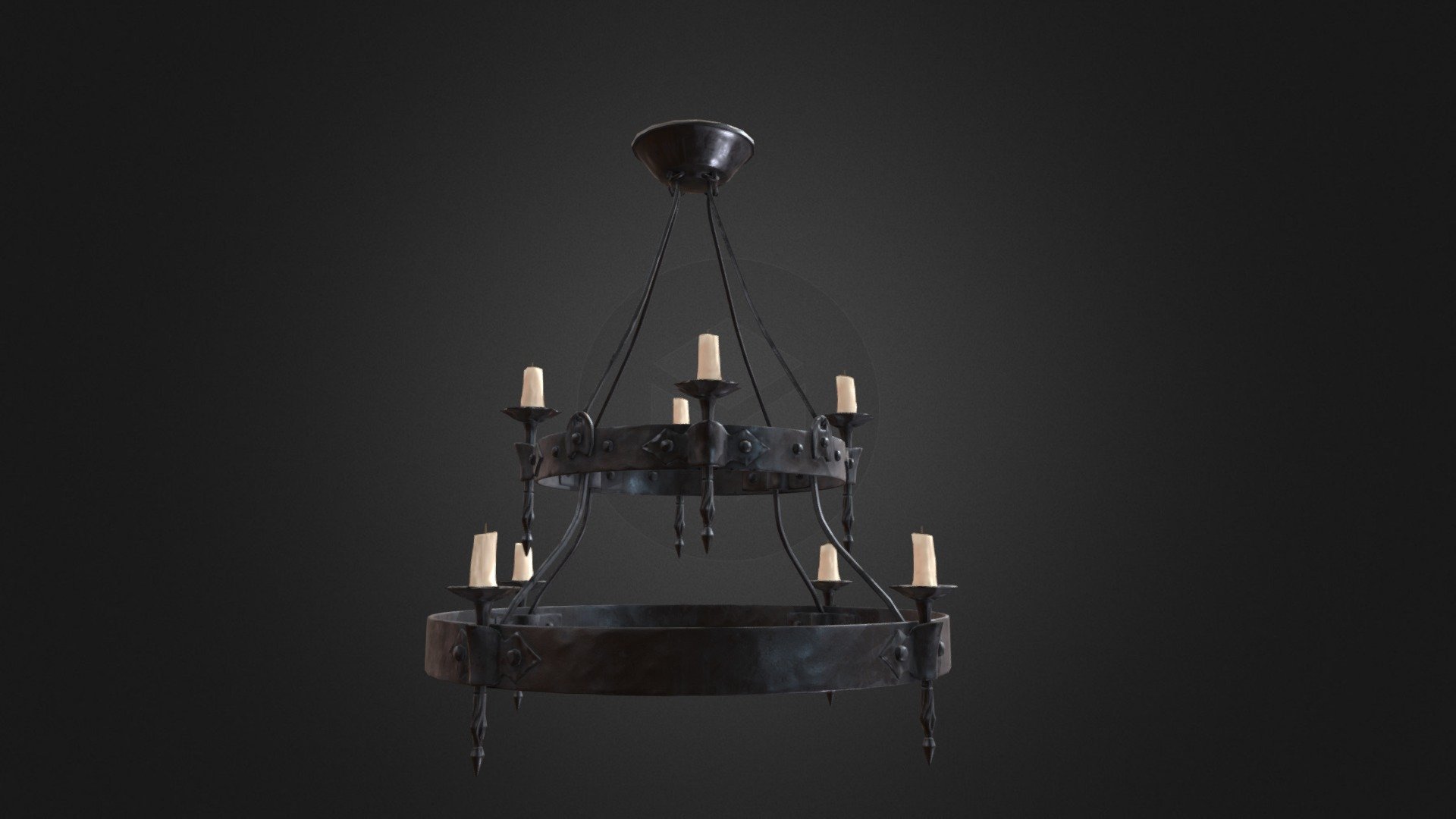 Medieval Сhandelier — Sketchfab embed 3D viewer