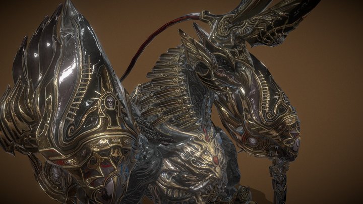 Golden Griffin 3D Model