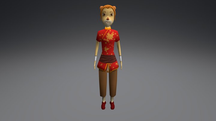Leena - Paddle Pop 3D Model