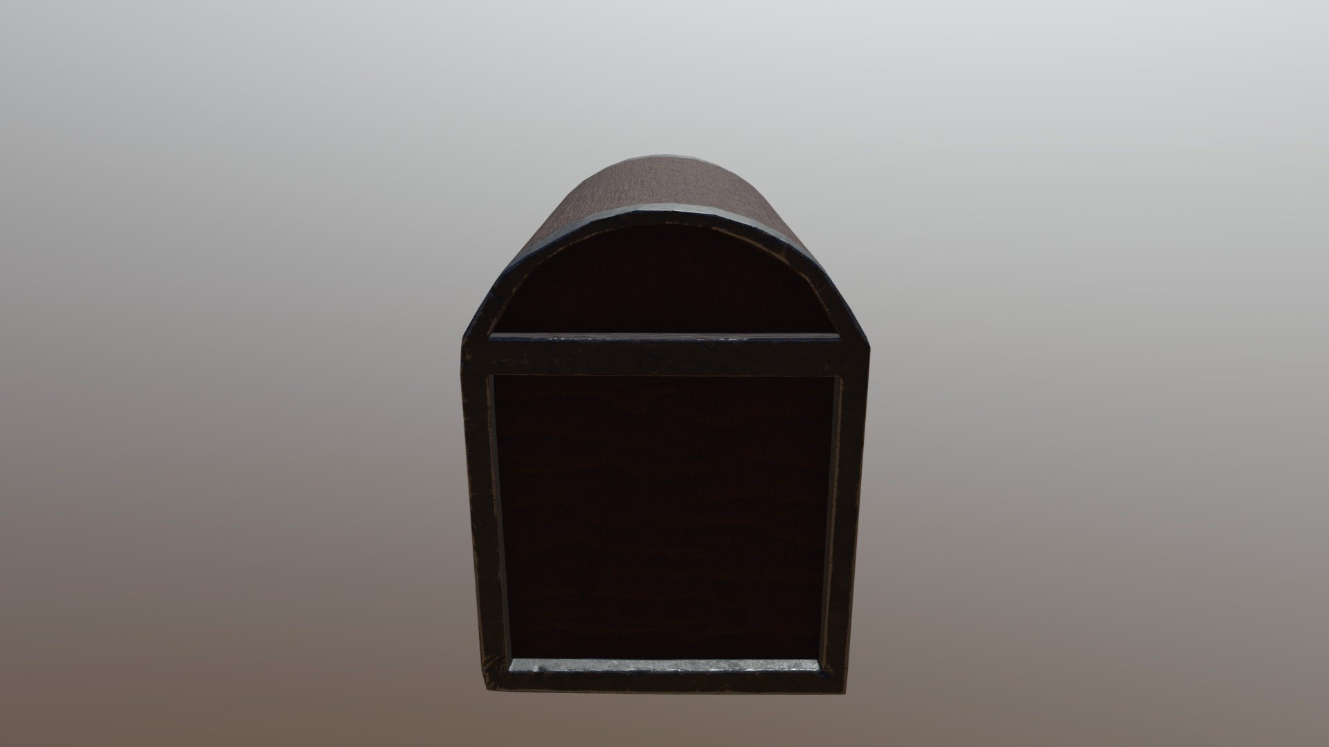 Wood and metal Chest
