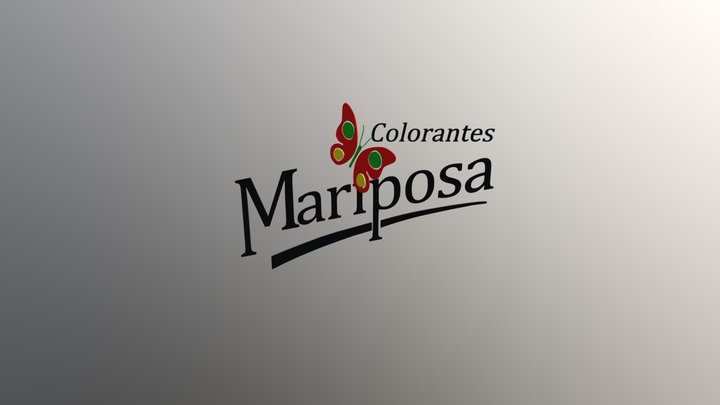 Logo Mariposa 3d 3D Model