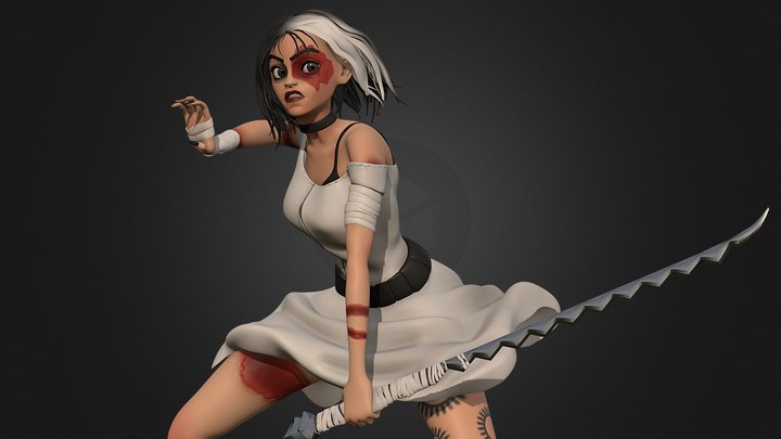 Warrior woman (Figure) 3D Model
