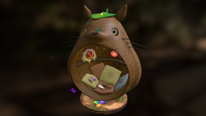 Homey Totoro MediaShow 3D Model