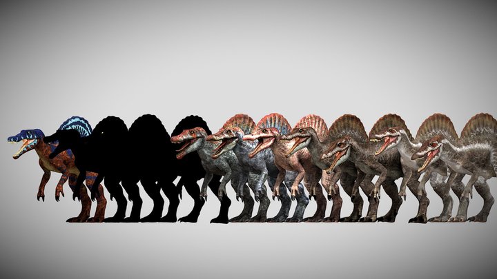 Jurassic Park Spinosaurus Pack – Modèle 3D gratuit STL
