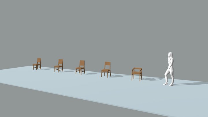 Židle 3D Model