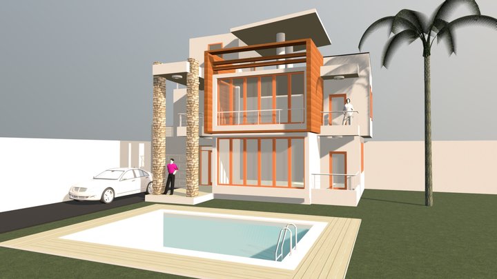 Luxury penthouse 3D Model
