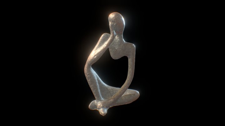 3D Statue from photogrammetry scan 3D Model