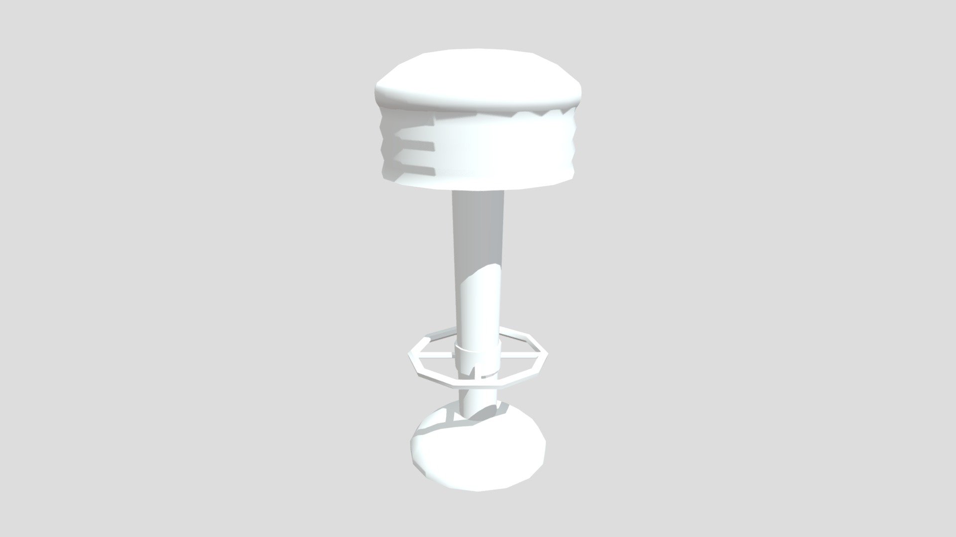Low Poly stool - untextured - Download Free 3D model by Evie