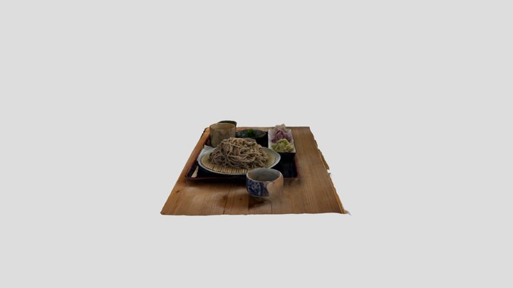 丸丹の辛味大根そば 3D Model