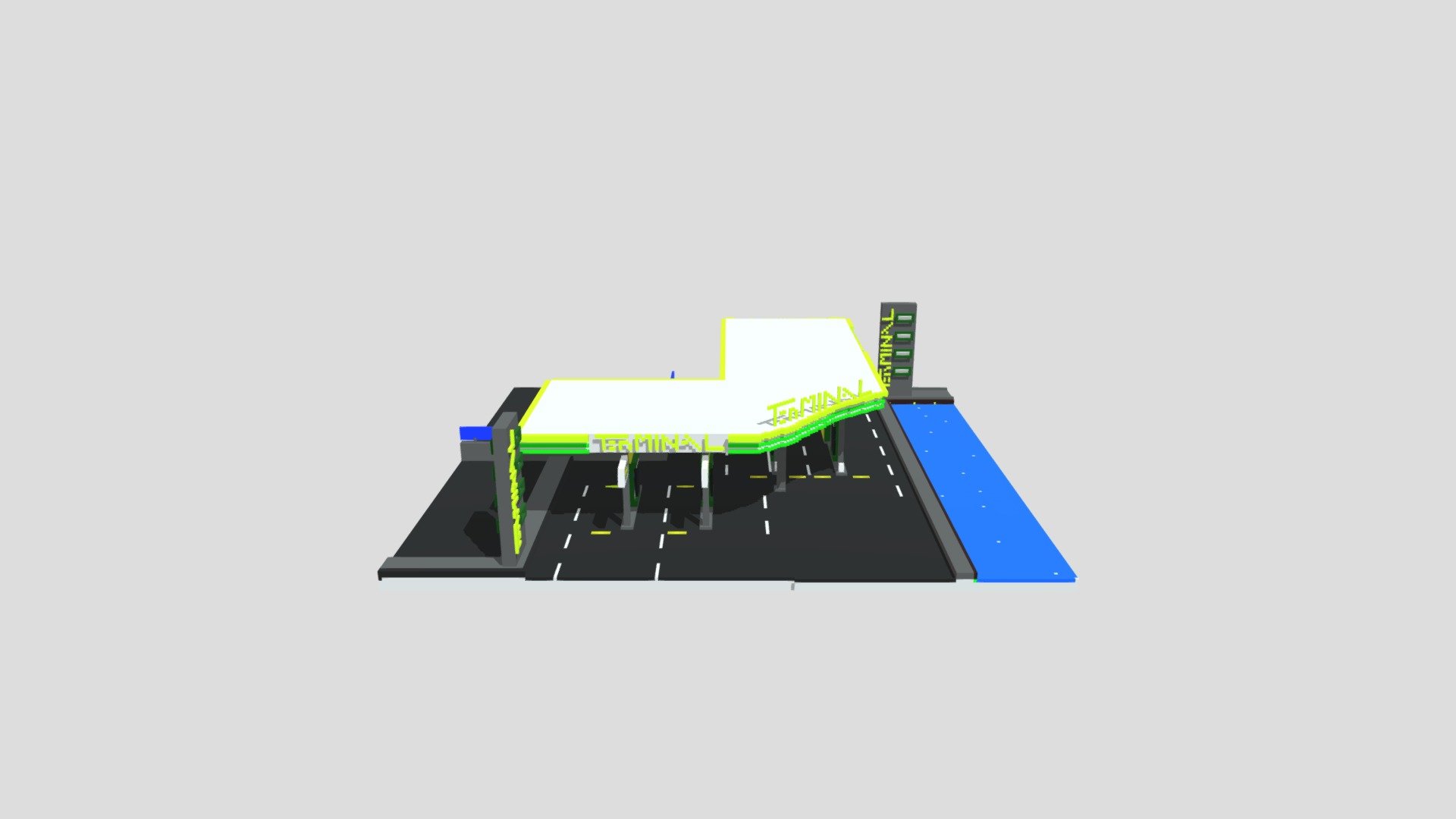 Terminal Station - 3D model by Jeonghanie [f4c1e3f] - Sketchfab