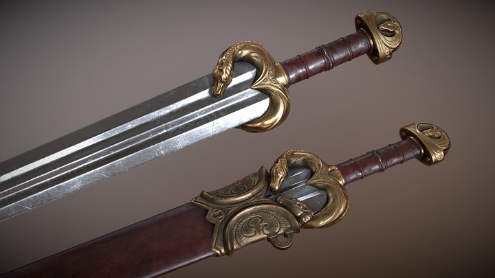 Lord of the Rings - Eomer Sword 3D Model