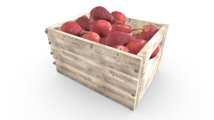 Crate of Pears (Game Ready / 4K PBR)