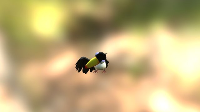 VeoVeo Aves - Tuky animado 3D Model
