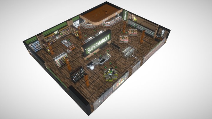 SuperMarket 3D Model