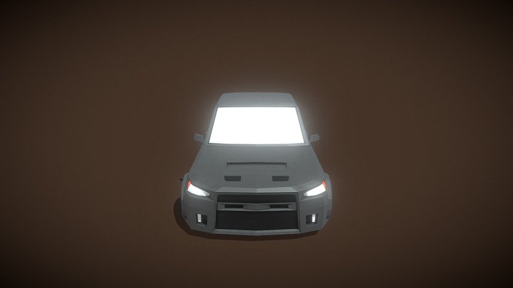 LOWPOLY SPORTS CAR | BARRICADE 3D Model