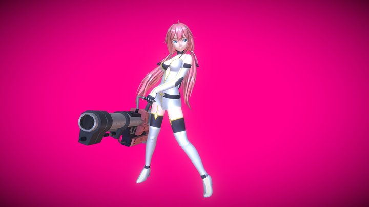 Vtuber_Girl_Anime_Style 3D Model