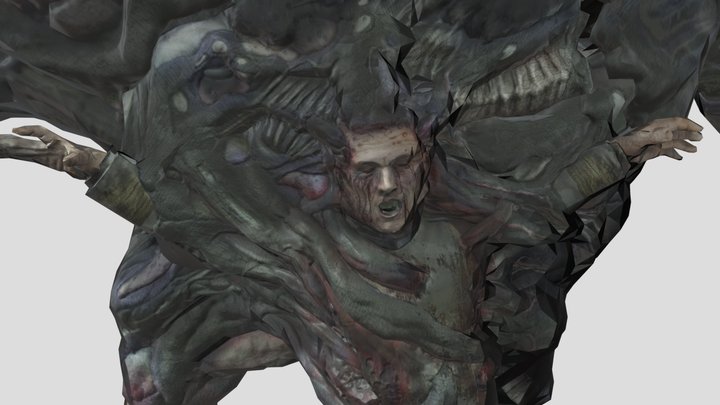 HCEA Capitán Jacob Keyes Proto-Gravemind 3D Model