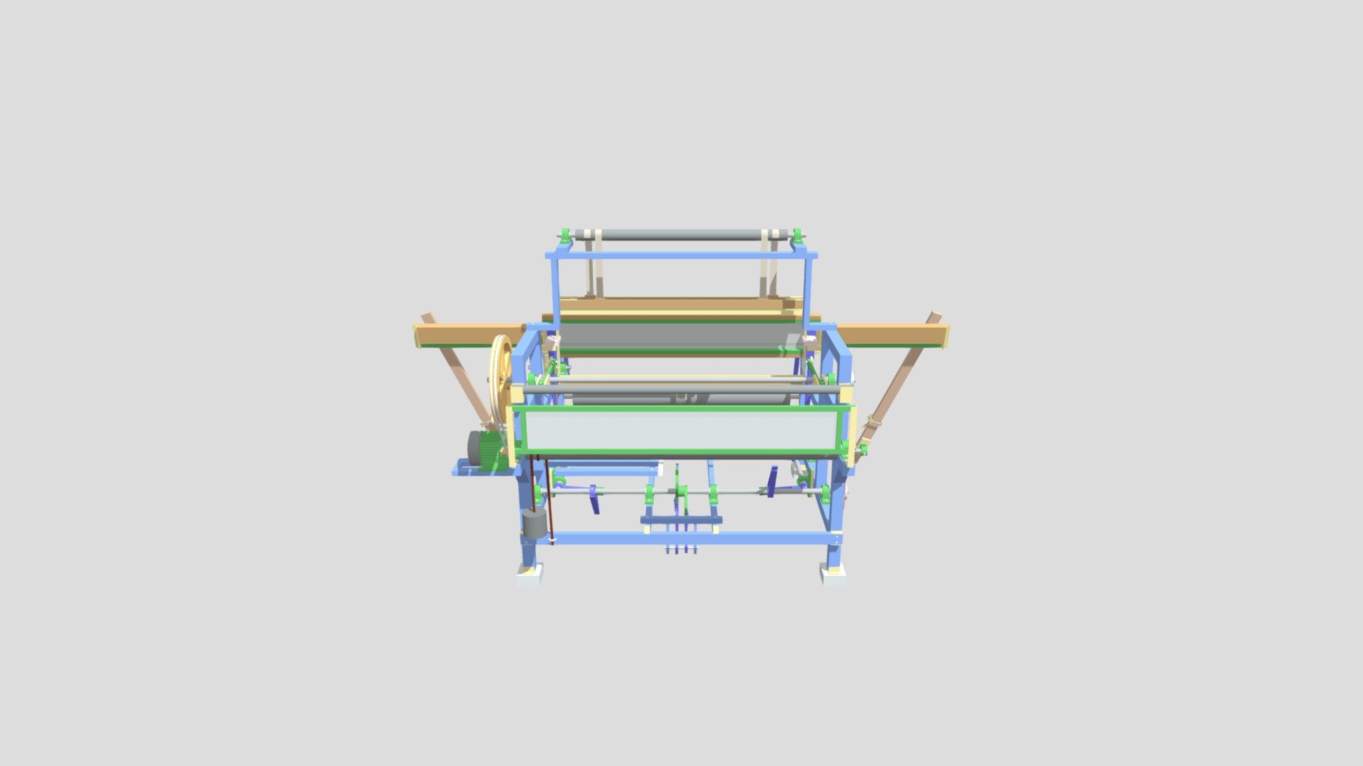 weaving machine/ powerloom 3D model by fekeyabd [f4c7e4d] Sketchfab