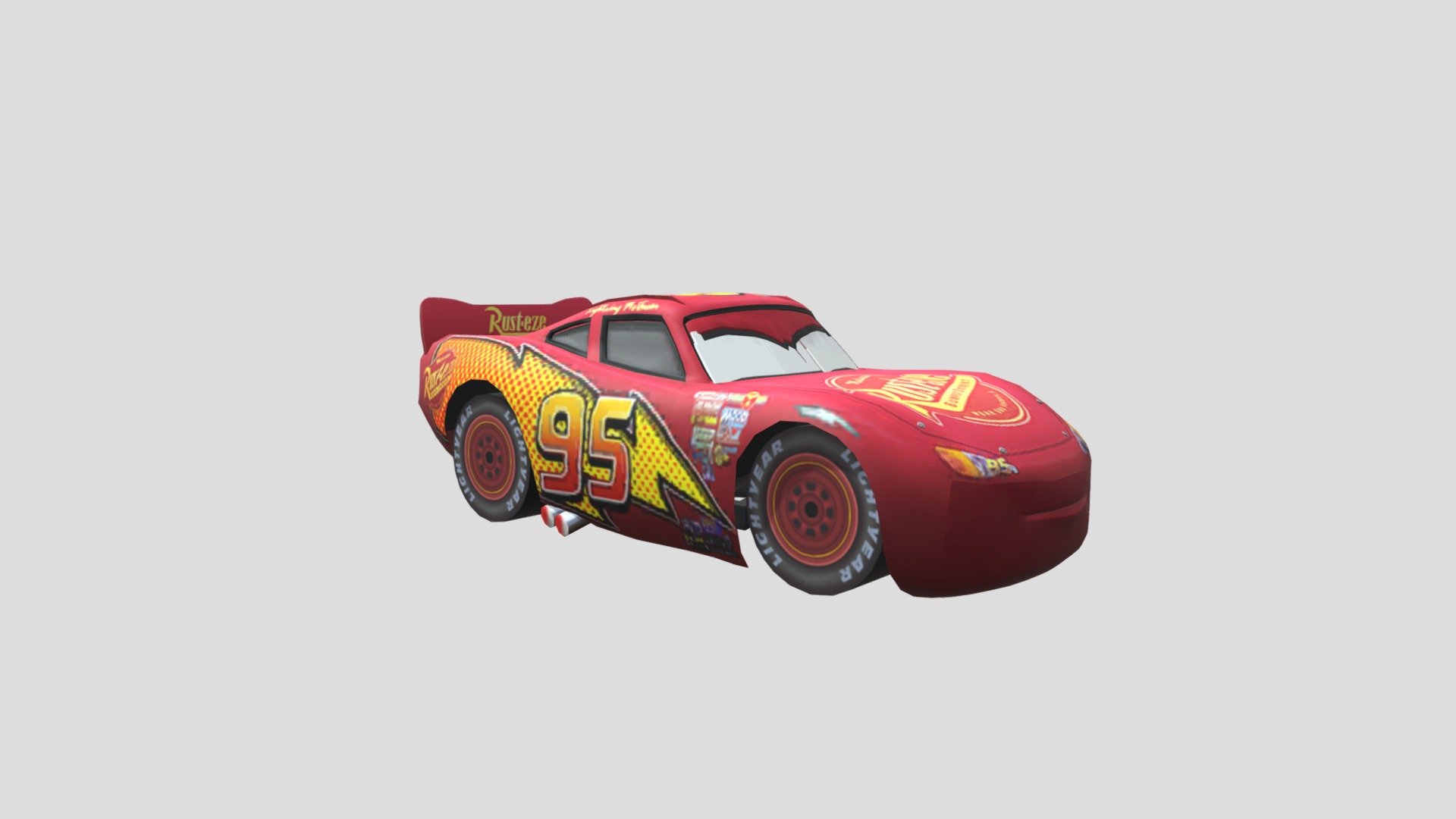3D model Lightning McQueen 3D model VR / AR / low-poly
