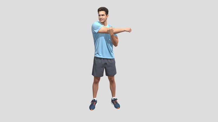 Cross-Body Shoulder Stretch – Kostenloses 3D-Modell STL