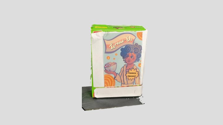 Cereal Box Scan 3D Model