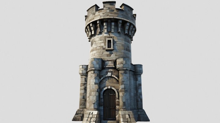 [X]_Stone-Tower_II 3D Model