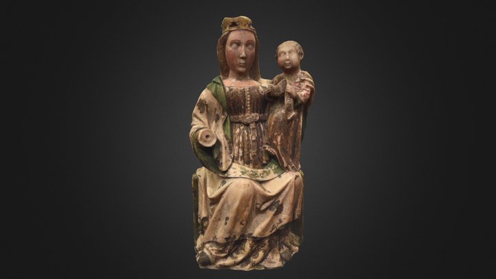 Virgen entronizada con Niño – Modello 3D gratuito STL