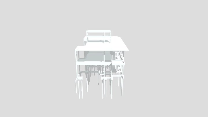 Projeto Estrutural Residência Assobradada 2 3D Model