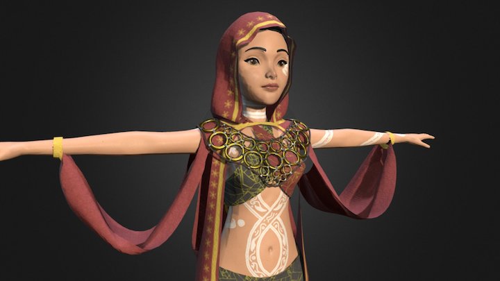 Arabic Female 3D Model