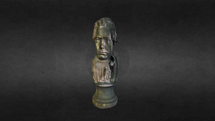 3DScanned Beethoven Sculpture 3D Model