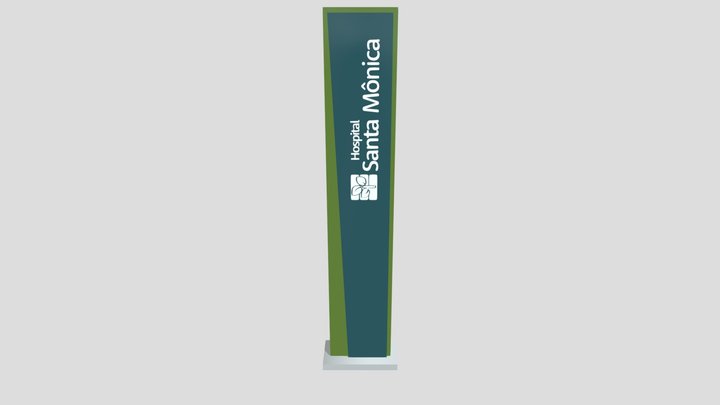Totem Hospital Santa Mônica versão 4 3D Model