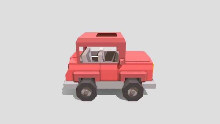 RED CAR 3D Model