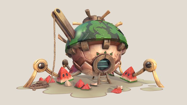 Watermelon House 3D Model