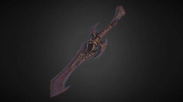Elemental sword (magma) 3D Model
