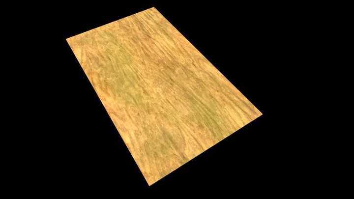 Wood Board 3D Model