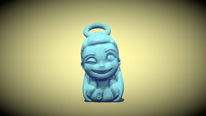 Esculpido estilizado 3D Model