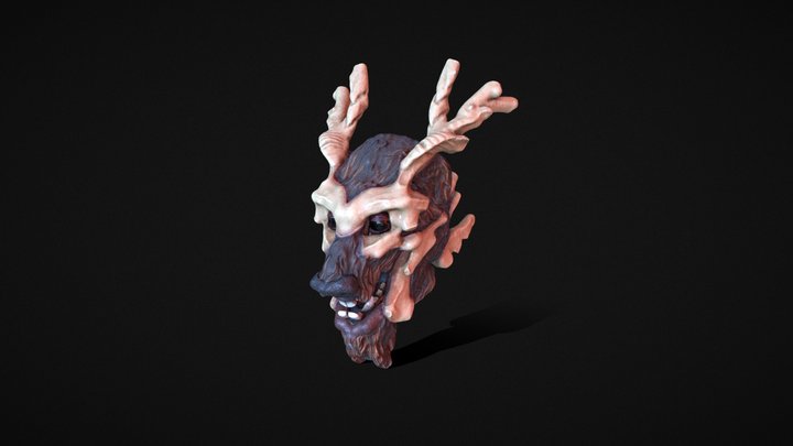 Wendigo Head 3D Model