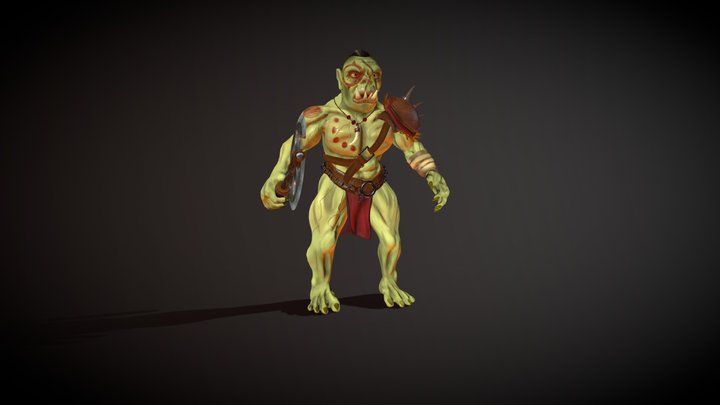Ork named Orkadiy 3D Model