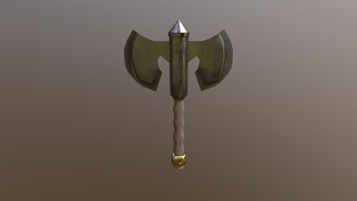 Battle Axe 3D Model