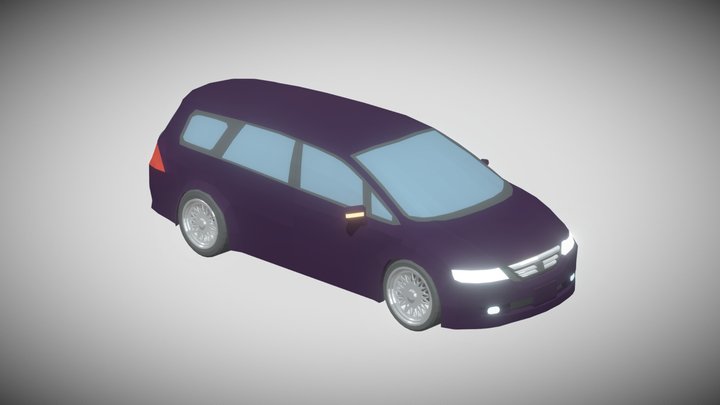 Honda Odyssey Absolute 2006 Low Poly 3D Model