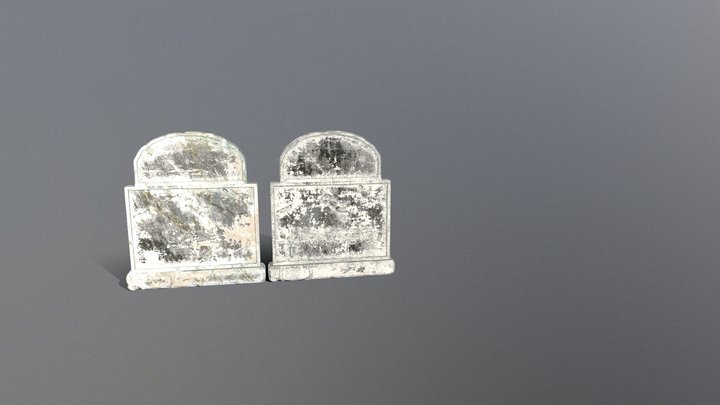 Gravestone with 2 textures 3D Model