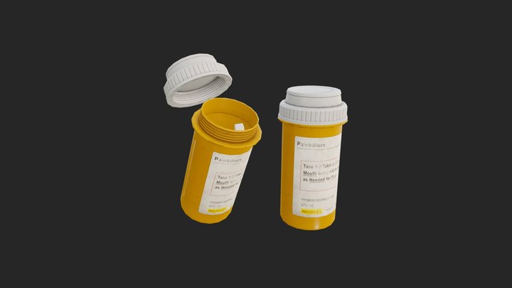 Painkillers PBR 3D Model