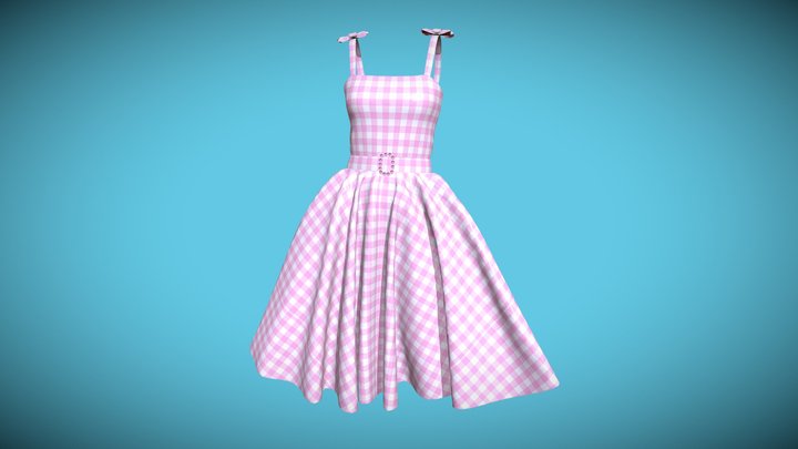 Barbie Dress 3D Model