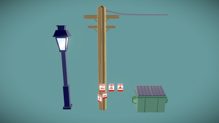 Environment Props 3D Model