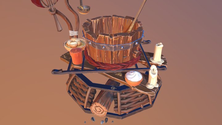 Cooking Cauldron 3D Model