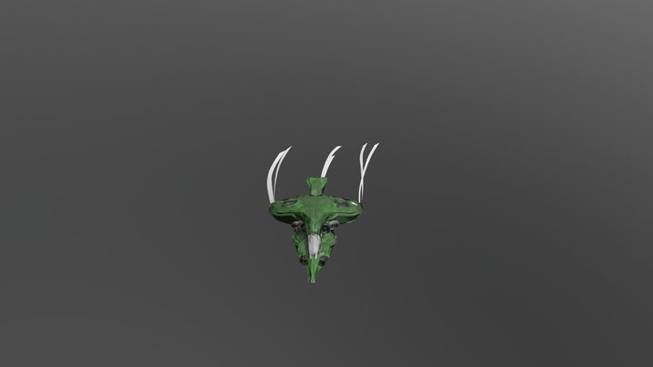 Green Raptor 3D Model